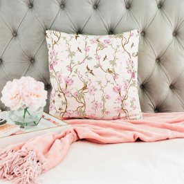 Vintage Chinoiserie Bloem Kussen