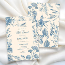 Vintage chinoiserie botanische bloemmotieven