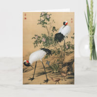 Vintage Chinoiserie Roodkroonkranen & Rozen