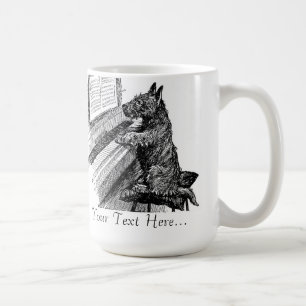 Vintage "Chiot jouant au piano" Mug