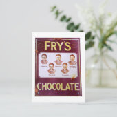 Vintage chocolade adverteren poster briefkaart (Staand voorkant)