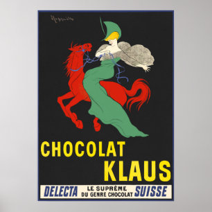 Vintage Chocolade Advertisement Poster