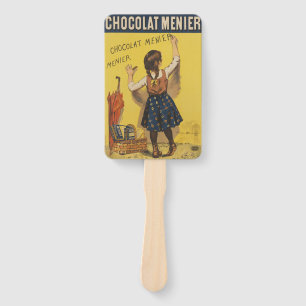 Vintage Chocolat Menier Frans Poster Bouisset Kuns Handwaaier