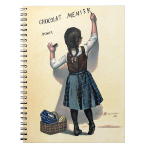 Vintage Chocolat Menier Frans Poster Bouisset Kuns Notitieboek
