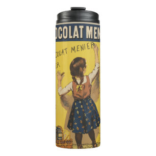 Vintage Chocolat Menier Frans Poster Bouisset Kuns Thermosbeker