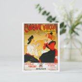 Vintage Chocolat Vincent Ad Briefkaart (Staand voorkant)