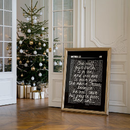 Vintage Christian Christmas Nativity Print  