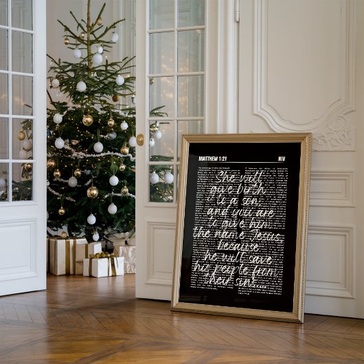 Vintage Christian Christmas Nativity Print  