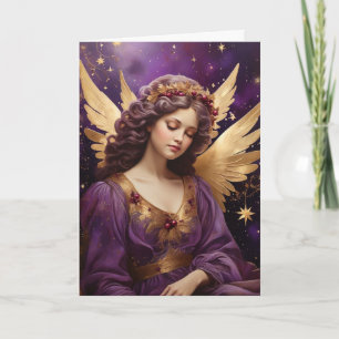 Vintage Christmas Angel Art Custom Kaart