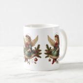 Vintage Christmas Angel Coffee Mug (Devant droit)