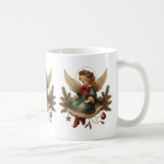 Vintage Christmas Angel Coffee Mug (Droite)