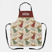 Vintage Christmas Angels Custom Schort (Voorkant)