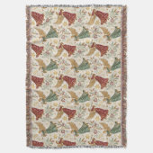 Vintage Christmas Angels Deken (Voorkant Verticaal)