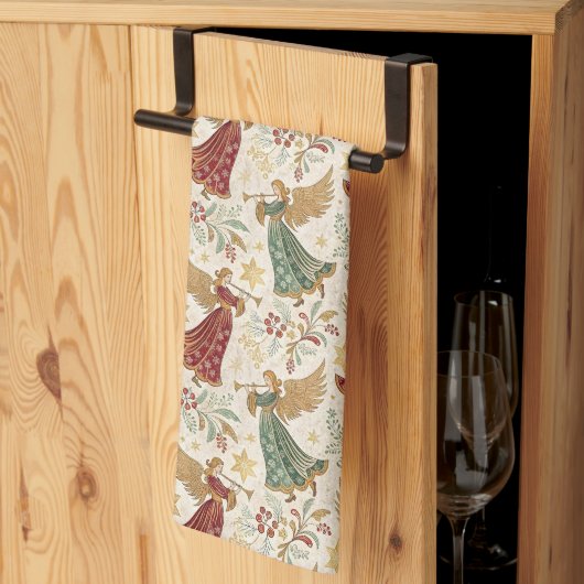 Vintage Christmas Angels Theedoek (Derde Gevouwen)