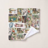 Vintage Christmas Antique Collage (Gant de toilette)