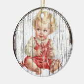 Vintage Christmas Baby Ornament (Links)