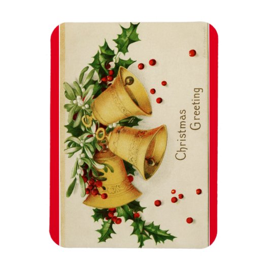 Vintage Christmas Bells Magnet (Vertical)