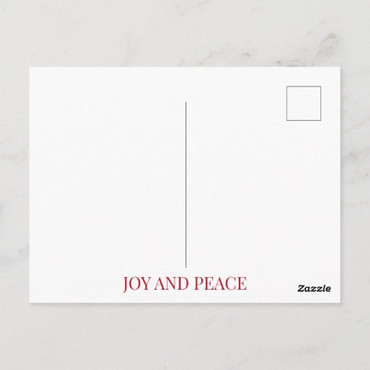 VINTAGE CHRISTMAS-BRIEFKAART BRIEFKAART (Achterkant)