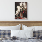 Vintage Christmas Cactus Stretched Canvas Muurkuns (Insitu (Slaapkamer))