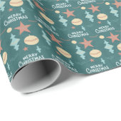 Vintage Christmas Cadeaupapier (Rol Hoek)