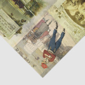 Vintage Christmas Card Images Collage  Tissuepapier (Detail)