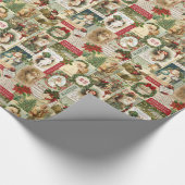 VINTAGE CHRISTMAS COLLAGE CADEAUPAPIER (Hoek)