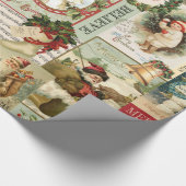 VINTAGE CHRISTMAS COLLAGE CADEAUPAPIER (Hoek)