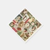 VINTAGE CHRISTMAS COLLAGE SERVETTEN (Hoek)