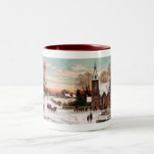 Vintage Christmas Eve Café Mug (Centre)