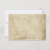 Vintage Christmas Gold RSVP Card | Elegant (Dos)