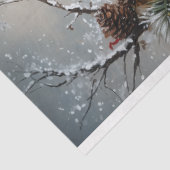 Vintage Christmas Highland Koe Decoupage Tissuepapier (Detail)