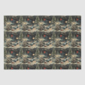 Vintage Christmas Holiday Tissuepapier (Voorkant)