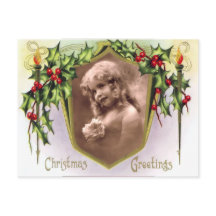 Vintage Christmas Holy and Lights Briefkaart