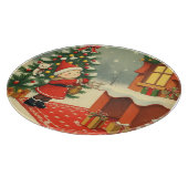 Vintage Christmas Illustration Snijplank (Hoek)