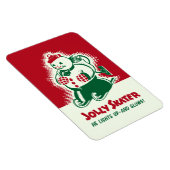 Vintage Christmas Jolly Patinage Magnet (Côté Droit)
