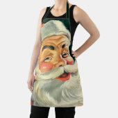 Vintage Christmas, Jolly Retro 50's Santa Claus Schort (Insitu)