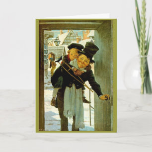 Vintage Christmas Kaart "A Christmas Carol"