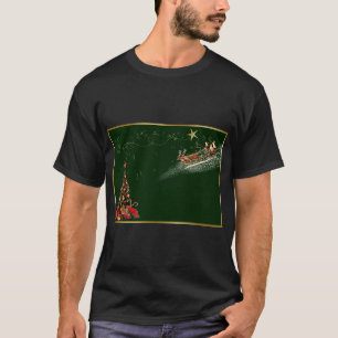 Vintage Christmas Kaart Art T-shirt