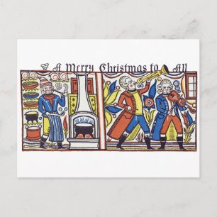 VINTAGE CHRISTMAS-KAART FEESTDAGENKAART