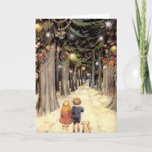 Vintage Christmas Kaart - generieke versie