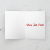 Vintage Christmas Kaart Kaart (Binnen)