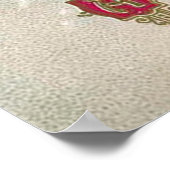 Vintage Christmas lady Poster de vacances (Coin)