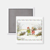 Vintage Christmas Magnet (Recto/Verso)
