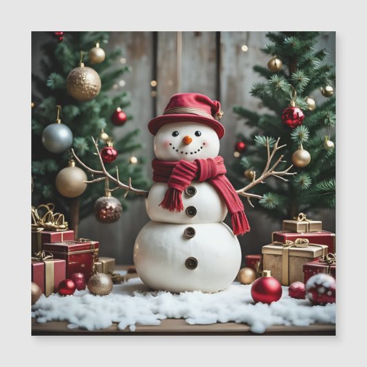 Vintage Christmas - Magnetic Card (Voorkant)
