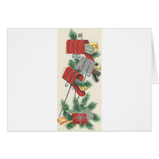 Vintage Christmas Mailbox Trio (Devant horizontal)