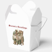 Vintage Christmas Party Tableware Collection Bedankdoosjes (Open)