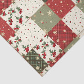 Vintage Christmas Patchwork Tissuepapier (Detail)