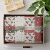 Vintage Christmas Patchwork Tissuepapier (Geschenk)