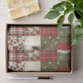 Vintage Christmas Patchwork Tissuepapier (Geschenk)