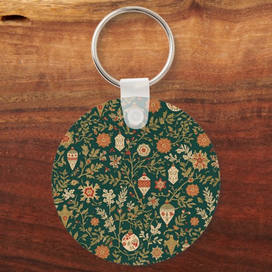 Vintage Christmas Pattern - Keychain (Voorkant)